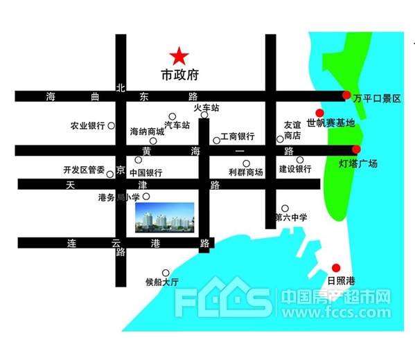 日照盛祥佳苑区位图